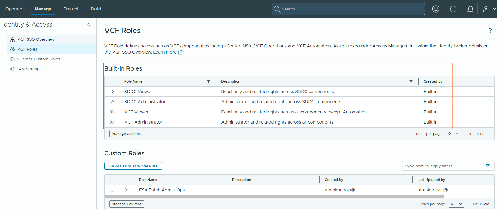 Understanding VCF roles in VCF 9.1